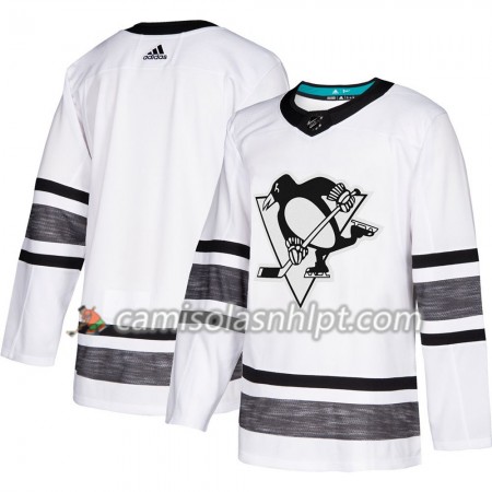 Camisola Pittsburgh Penguins Blank 2019 All-Star Adidas Branco Authentic - Homem